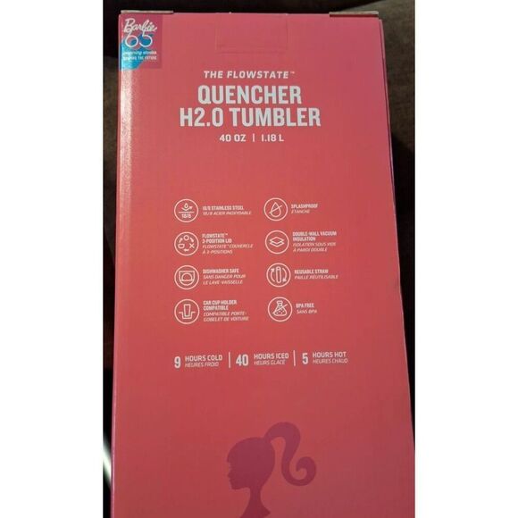 Stanley Cup Barbie Limited Edition 40 Oz Quencher In Hand - Picture 3 of 4